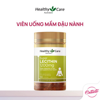 [CHÍNH HÃNG] Mầm đậu nành Healthy Care Super Lecithin 1200mg 100 viên hàng chính hãng Úc giúp điều hoà nội tiết