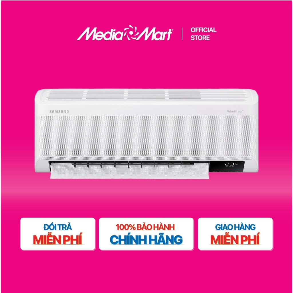 [MediaMart-FREESHIP] Điều hòa Samsung Wind-Free 1 chiều Inverter 18.000BTU/2Hp AR18CYFCAWKNSV