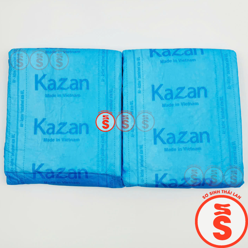 Combo 2 Miếng Bỉm Đi Sinh Cho Mẹ, Tã Dán Người Già KAZAN Size M/L, Lõi Bông Siêu Thấm Giúp Bề Mặt Luôn Khô Thoáng