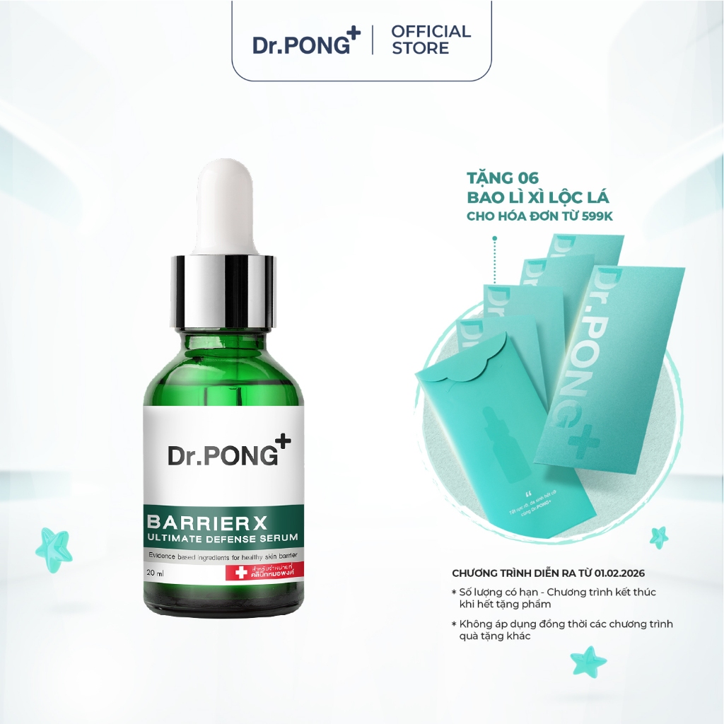 Serum cấp ẩm bảo vệ chuyên sâu Dr.PONG BarrierX Ultimate Defense 20ml