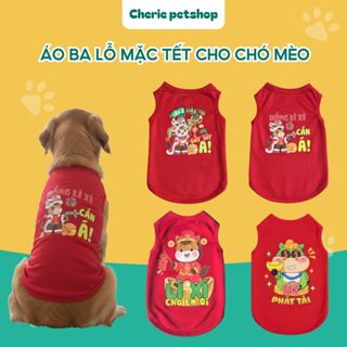 (Size to từ 800g đến 40kg) Áo thun ba lỗ tết 2026 năm Bính Ngọ nhiều mẫu dành cho chó mèo thú cưng