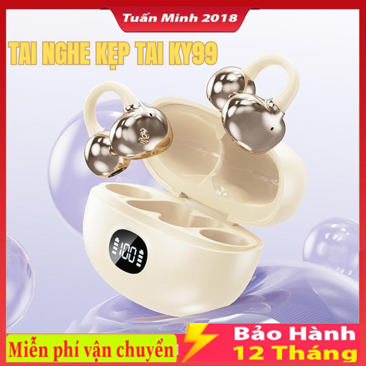 Tai Nghe Bluetooth Kẹp Tai KY99 / KY68 / KY5 / KY9 Phiên Bản Kẹp Tai Chữ C , Chống Nước Chống Ồn , Â