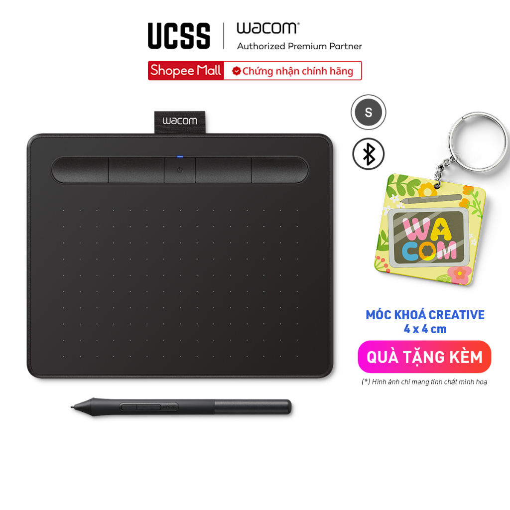 Bảng Vẽ Điện Tử Wacom Intuos S Bluetooth CTL-4100WL