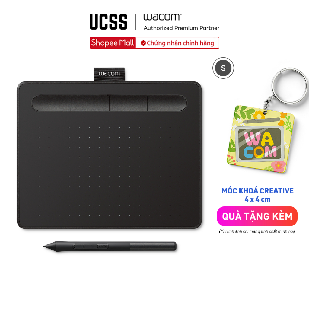 Bảng Vẽ Điện Tử Wacom Intuos S CTL-4100 [Không Bluetooth]