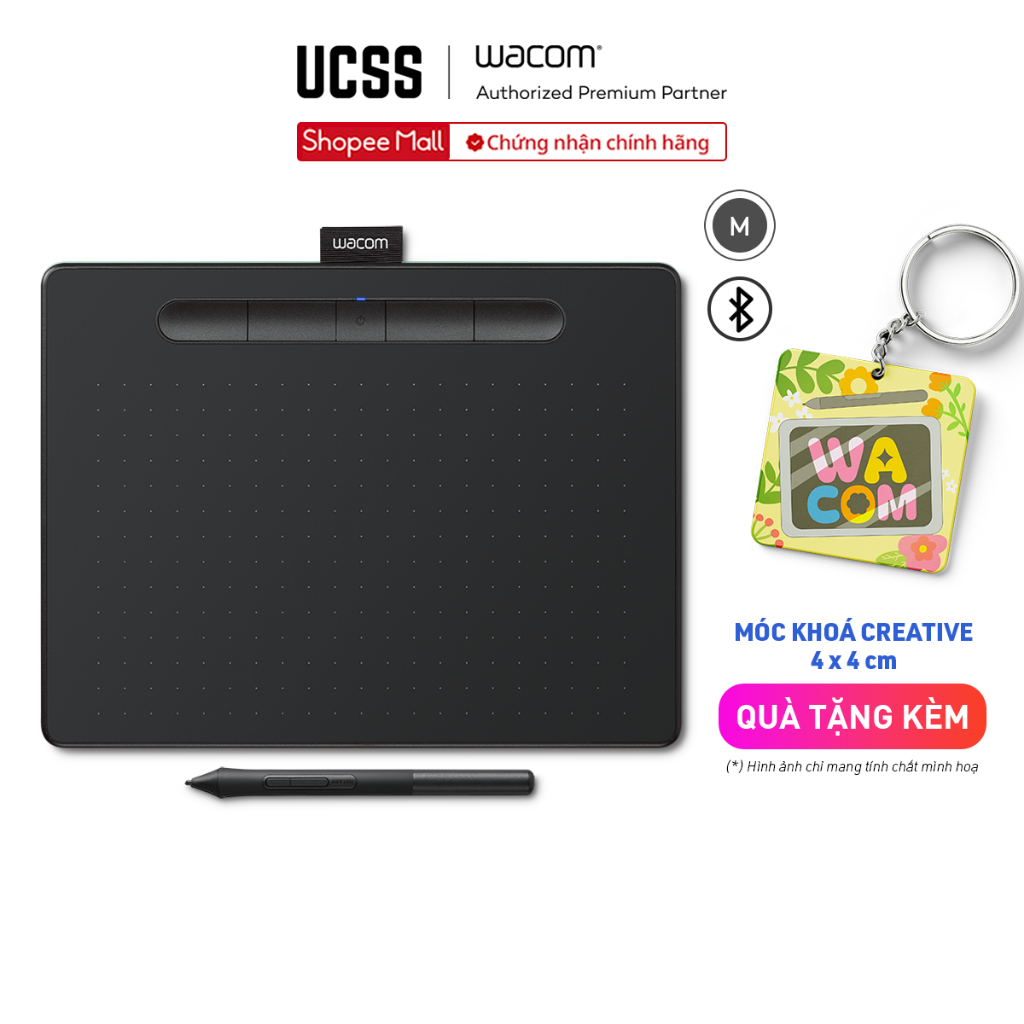 Bảng Vẽ Điện Tử Wacom Intuos M Bluetooth CTL-6100WL