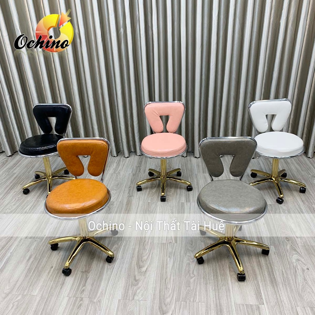 Ghế Xoay, Ghế Văn Phòng Bánh Xe Mẫu Tam giác Cao Cấp Mới Cao 45-55cm ( Hình thật shop chụp)