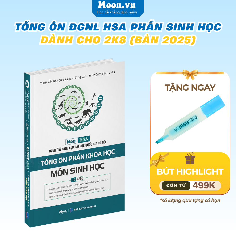 Sách - Ôn Thi Đánh Giá Năng Lực HSA Môn Sinh Học Đại Học Quốc Gia Hà Nội