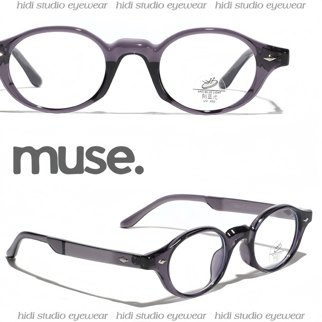 [ Muse ] Gọng kính oval Muse. Dáng kính trung bình, phù hợp mặt nhỏ và vừa. Hidi Studio Eyewear