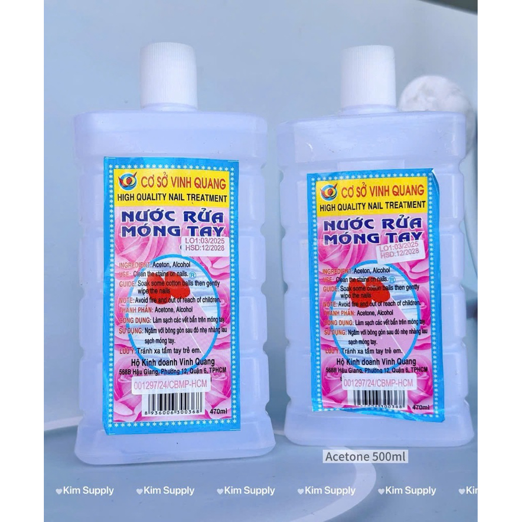 Acetone nước rửa móng 1000ml