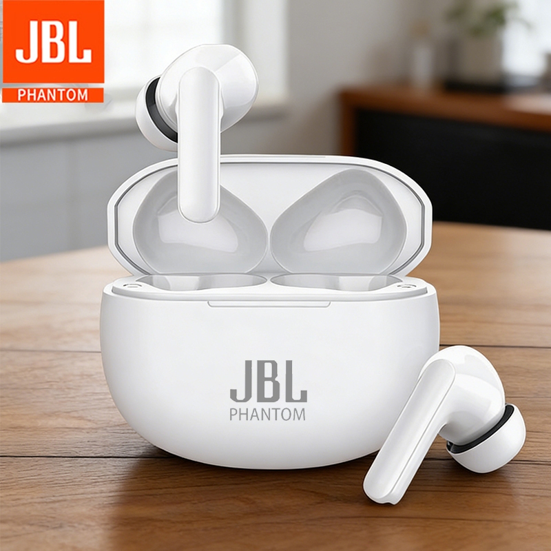 Tai nghe jbl Phantom đi kèm 1 cáp dữ liệu + 1 bịt tai cao su HiFi stereo, chống nước iPX5, điều khiể