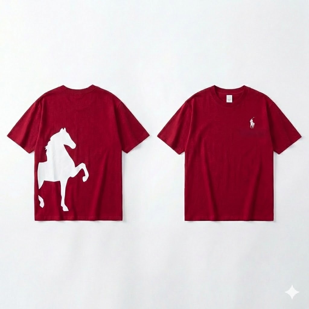 Áo Thun Nam Nữ Rap V3 In Ngựa Màu Đỏ Cực Chiến Chất Cotton Dày Dặn Tôn Dáng Form Rộng Unisex Mặc Đi Chơi Nổi Bật | BigBuy360 - bigbuy360.vn