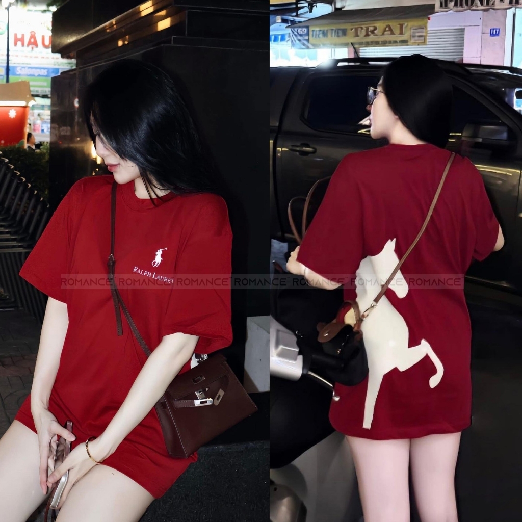 Áo Thun Nam Nữ Rap V3 In Ngựa Màu Đỏ Cực Chiến Chất Cotton Dày Dặn Tôn Dáng Form Rộng Unisex Mặc Đi Chơi Nổi Bật | BigBuy360 - bigbuy360.vn