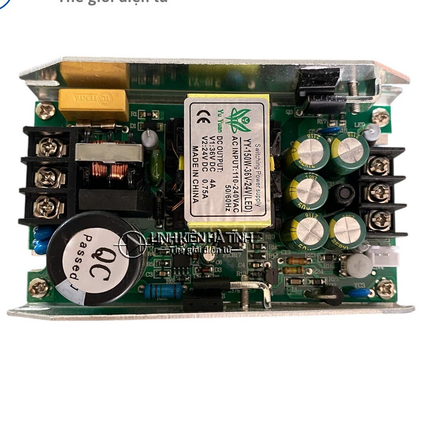 Nguồn đèn LED par nguồn đèn led sân khấu 36V + 24V (5A+4A) công suất 150W Mạch Nguồn 36V 24V nhôm mỏ