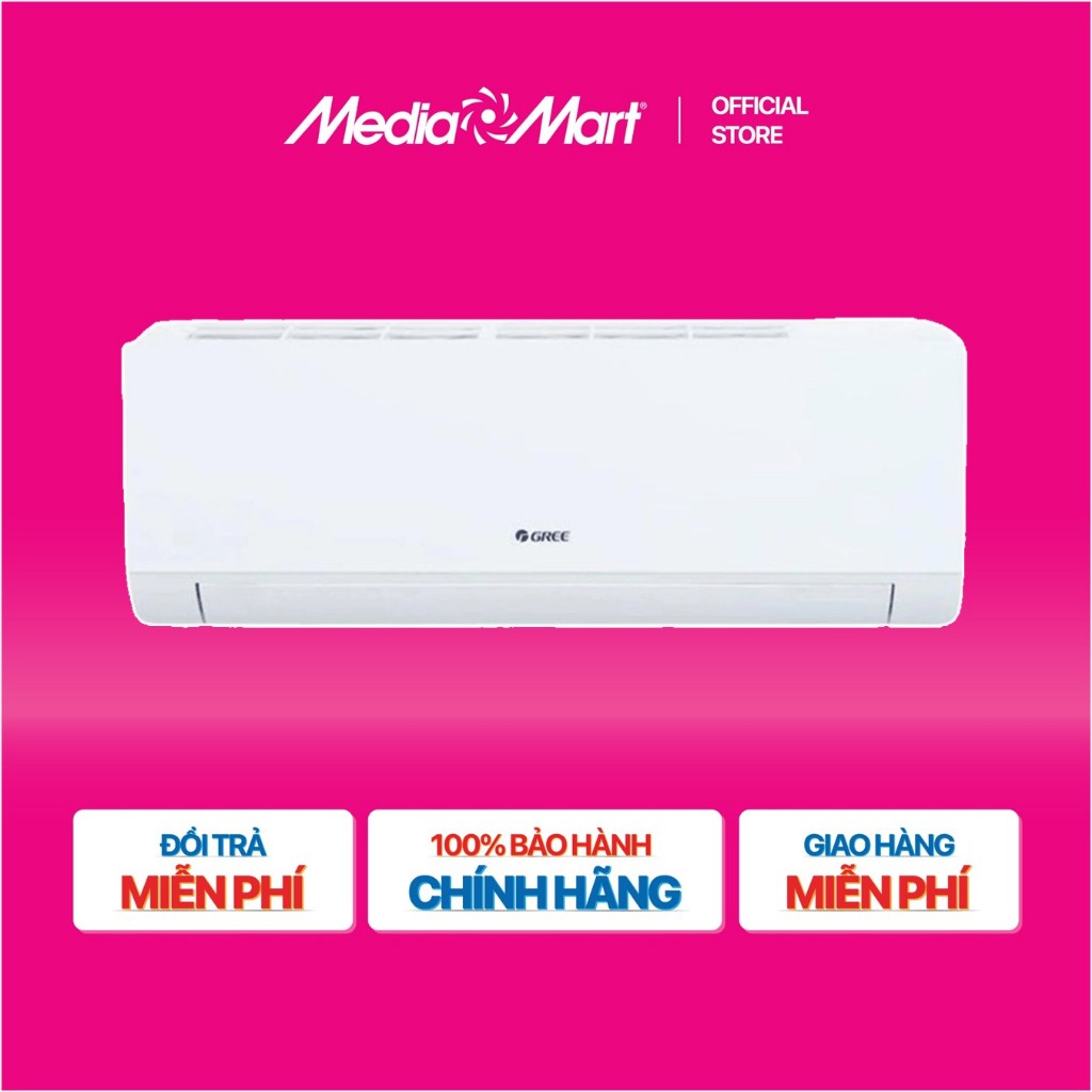 [MediaMart-FREESHIP] Điều hòa Gree 1.5HP - 12.000BTU 1 chiều BD12CN