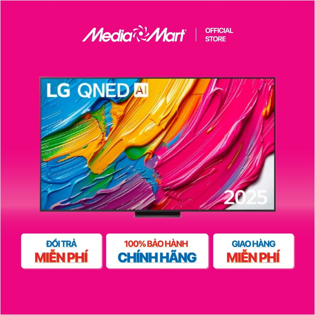 [MediaMart-FREESHIP] Smart Tivi 86 Inch LG QNED AI 4K 86QNED80ASA