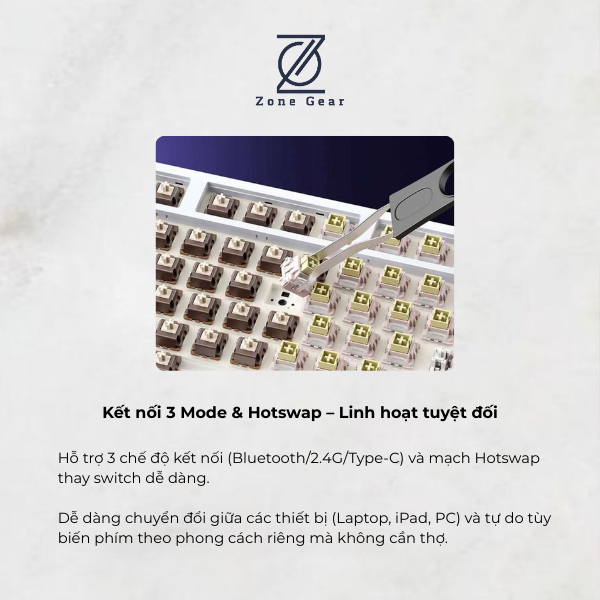 Bàn phím cơ Aula L99 - Bàn phím không dây led RGB, 3 mode kết nối, Màn hình cảm ứng thông minh cho văn phòng | BigBuy360 - bigbuy360.vn