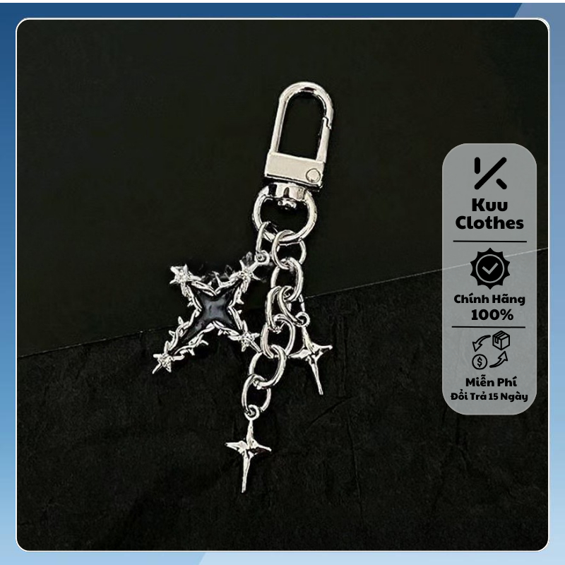 Móc khóa thiết kế độc đáo theo phong cách Insta phổ biến thời Y2K cá tính Kuu Clothes