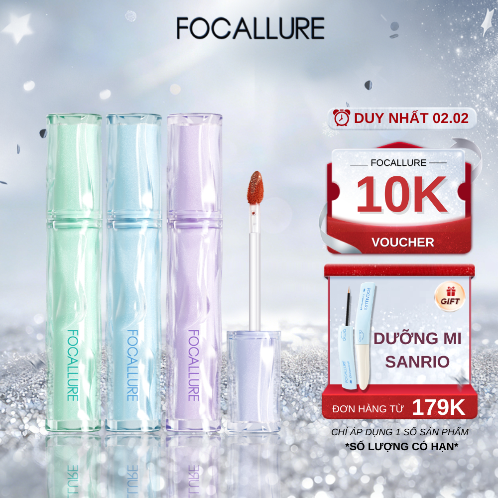 FOCALLURE Son Tint Siêu Căng Bóng Mọng Nước Lâu Trôi 2g
