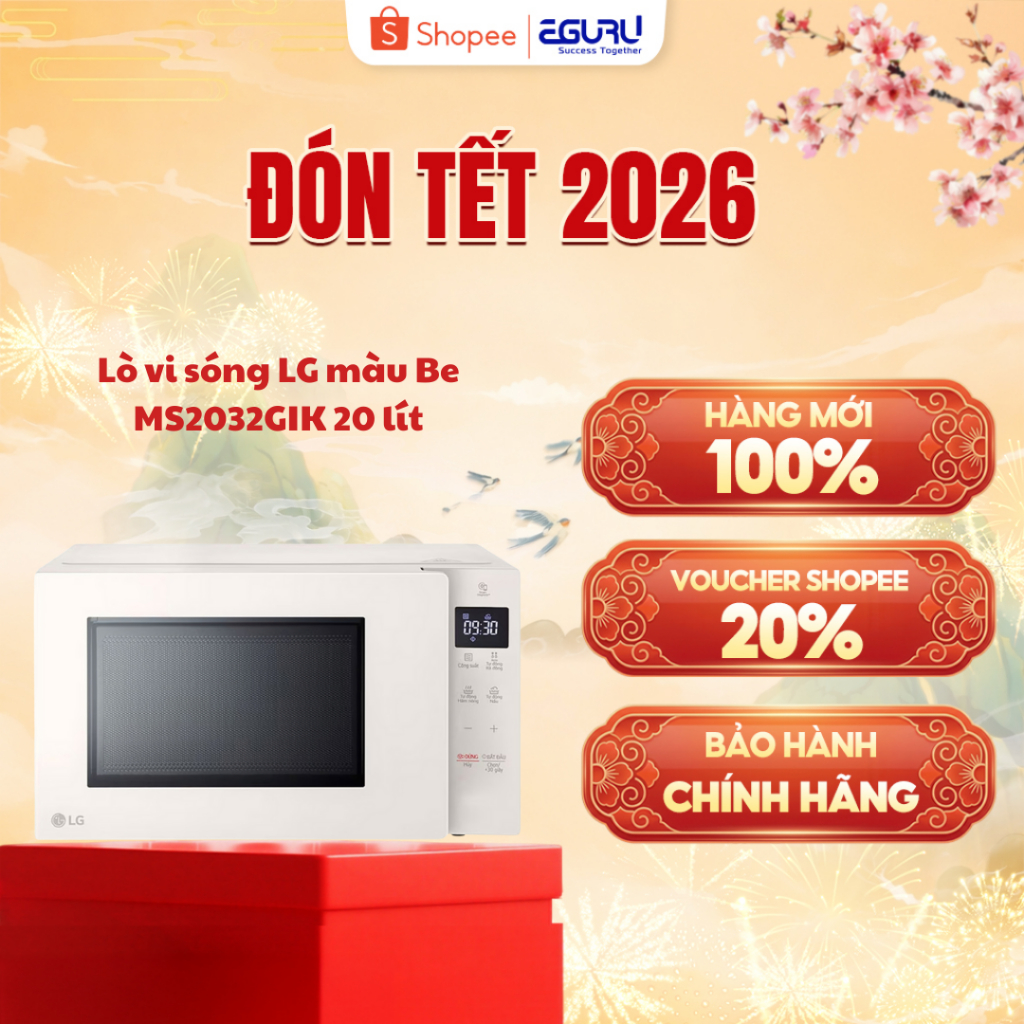 Lò Vi Sóng LG NeoChef™ màu Be 20L - MS2032GIK - Hàng chính hãng