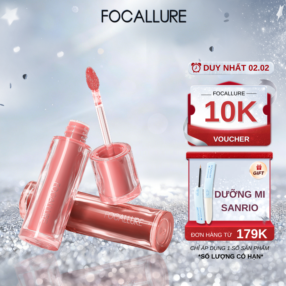 FOCALLURE Son Tint Căng Mọng Nước Phiên Bản Nâng Cấp 2G