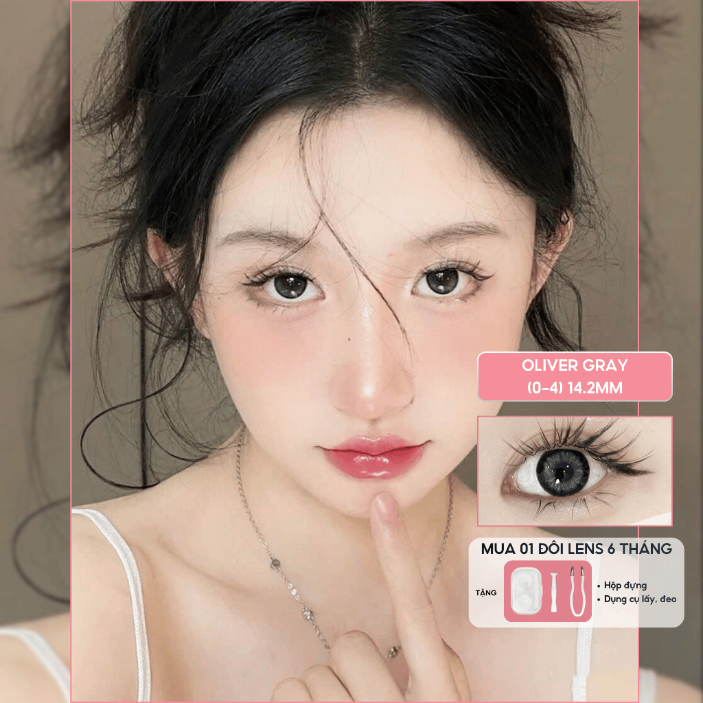 Kính áp tròng 1 ngày, lens 1 ngày, lens Douyin 14.5mm có độ (0-6) Crystal Eyes - 1 đôi