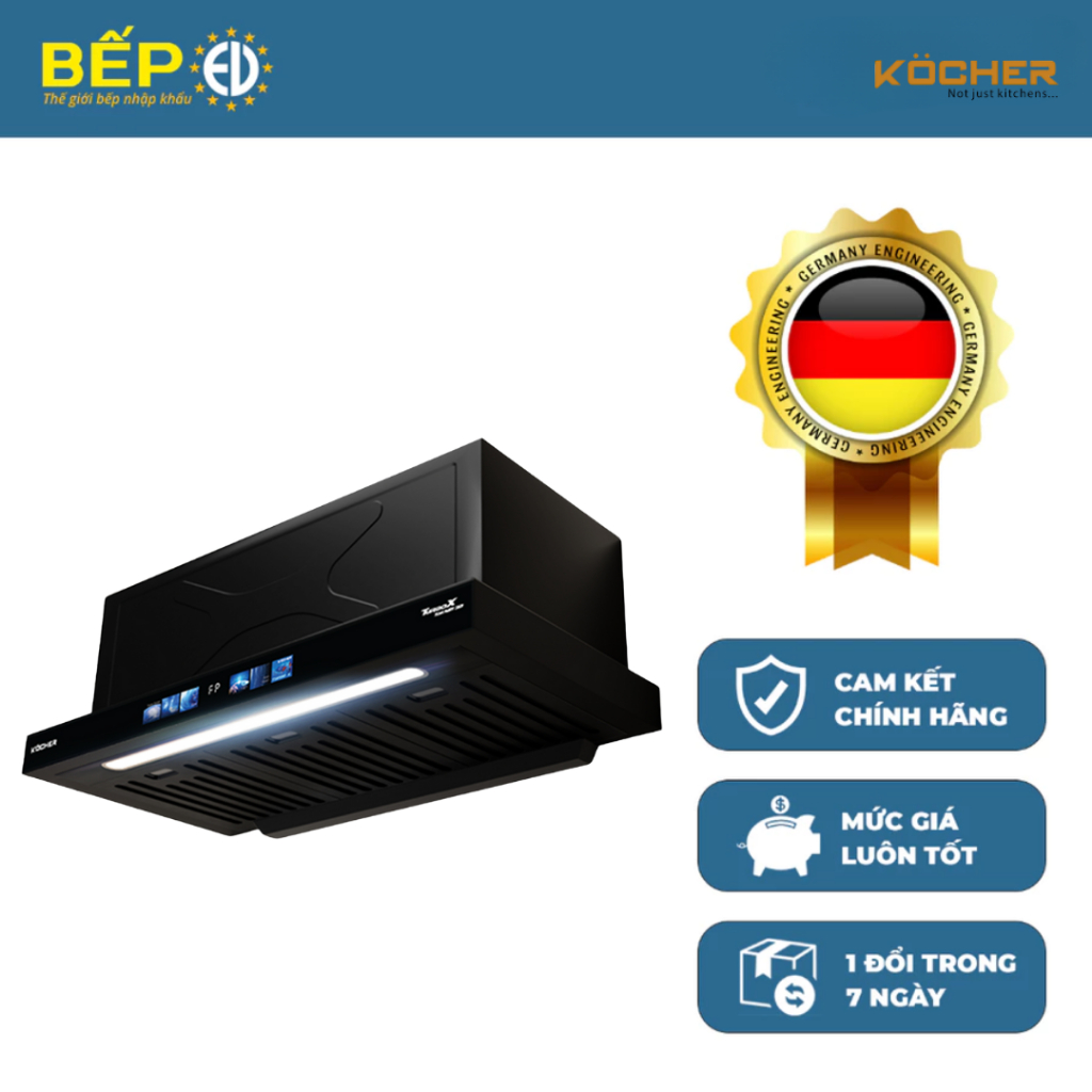 Máy hút mùi TURBO SMART 3D X3D-350D AUTO CLEAN hàng chính hãng