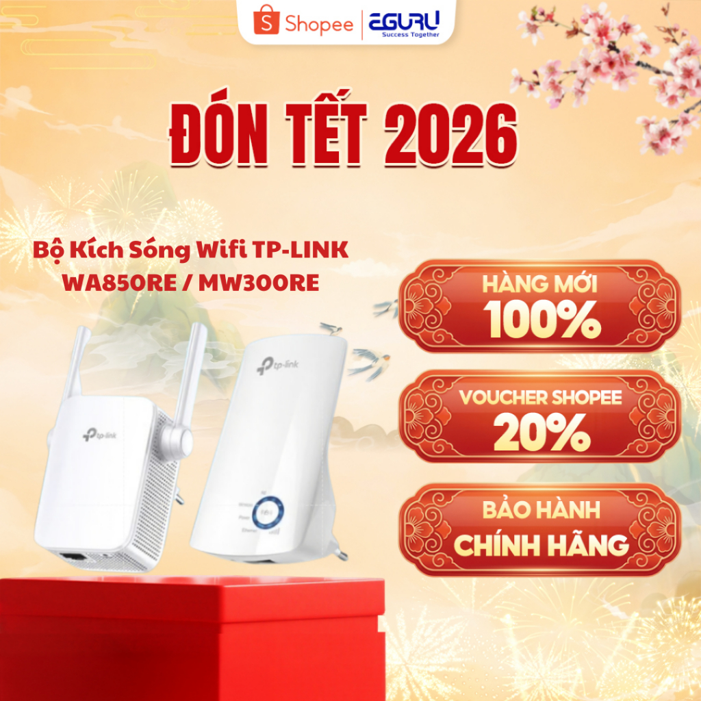 Bộ Kích Sóng Wifi TP-LINK WA850RE / MW300RE 300Mbps Chính hãng Bảo hành 24 tháng