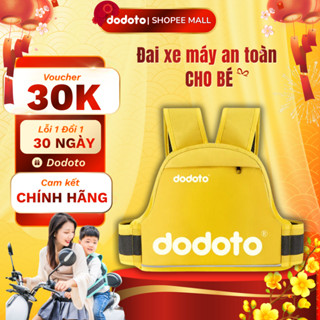 Đai xe máy an toàn cho bé dodoto, địu ngồi xe máy cho bé có phản quang, ngồi trước sau bản nâng cấp 2024