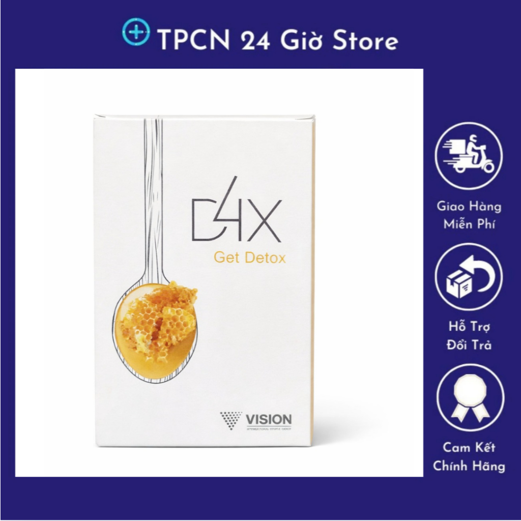 D4X Vision Chính Hãng – Get Detox – Hỗ Trợ Thải Độc, Thanh Lọc Cơ Thể