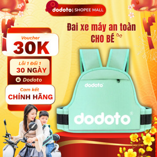 Đai xe máy an toàn cho bé dodoto có phản quang, ngồi trước sau, chắc chắn, thoáng khí