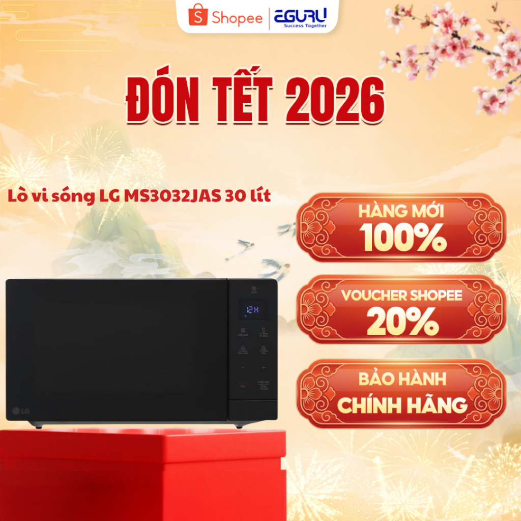 Lò Vi Sóng LG NeoChef™ màu Đen 30L - MS3032JAS - Hàng chính hãng
