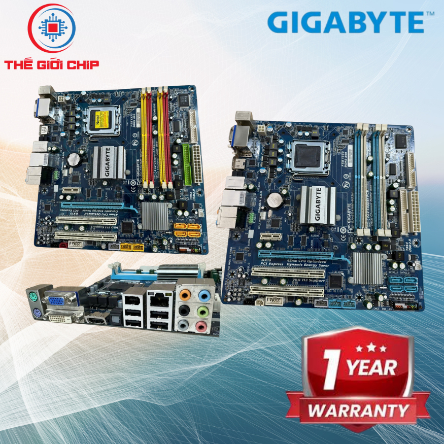 Mainboard (Bo mạch chính) GIGABYTE G31M/G41M (RAM 2) 2/khe ram & 4/khe Ram I like new Bảo hành 12 th