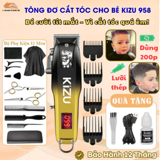 Tông Đơ Cắt Tóc Cho Bé KIZU K958 Không Ồn – An Toàn, Êm Ái, Dễ Sử Dụng Tại Nhà