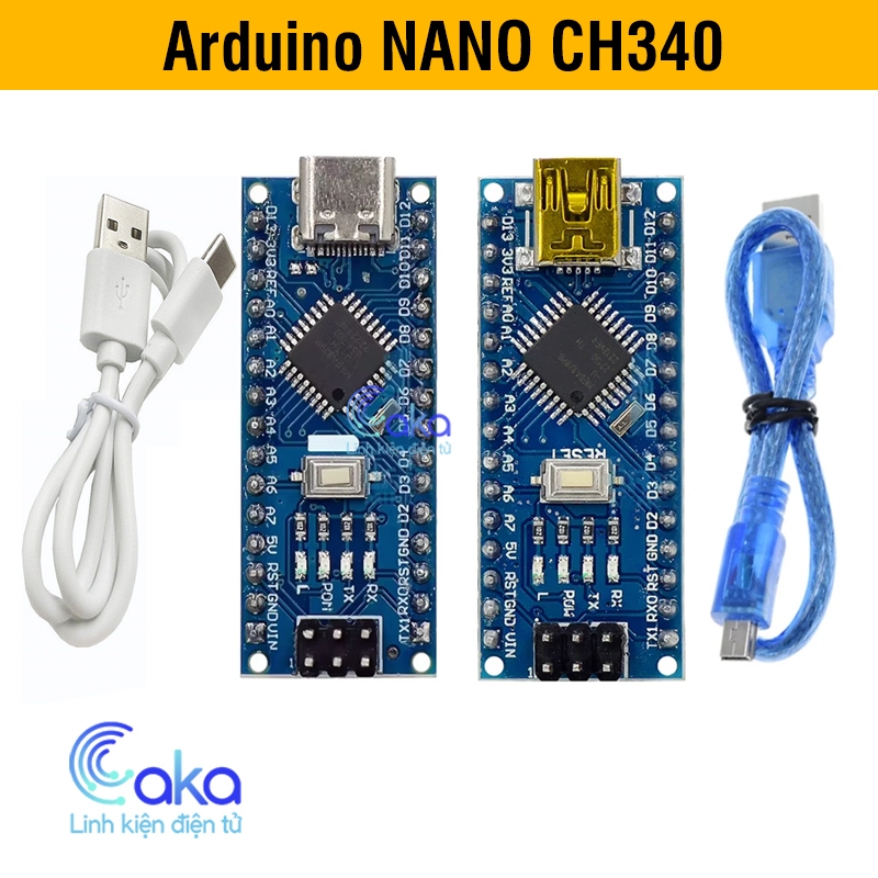 Mạch Arduino Nano V3.0 Type-C / Mini – ATmega328P 16MHz CH340