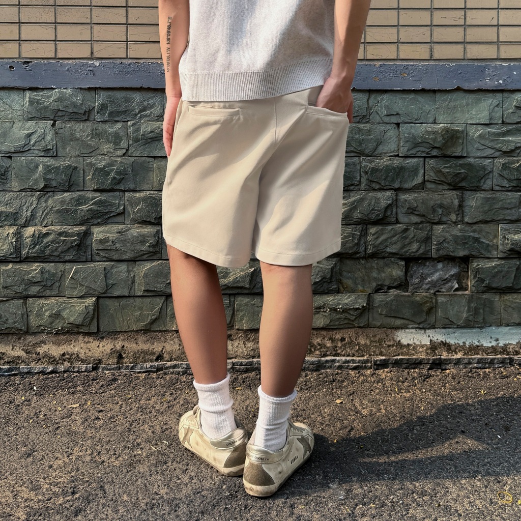 Quần Short Khaki Form Trên Gối NOCTURNAL Pleated Khaki Shorts Nam Nữ Unisex Local Brand | BigBuy360 - bigbuy360.vn