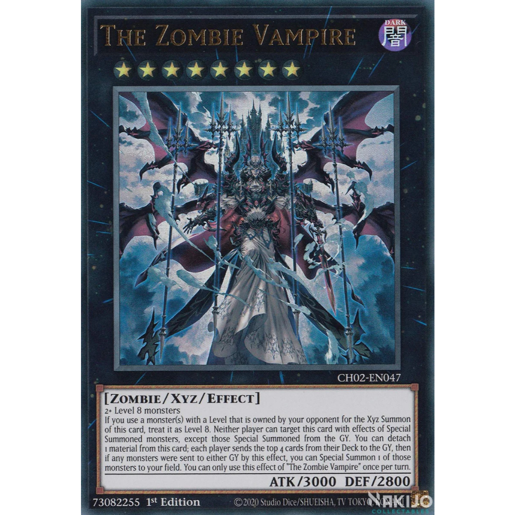 [KW2 Yugioh] [EN-UK] Thẻ The Zombie Vampire - CH02-EN047 - Ultra Rare - 1st Edition