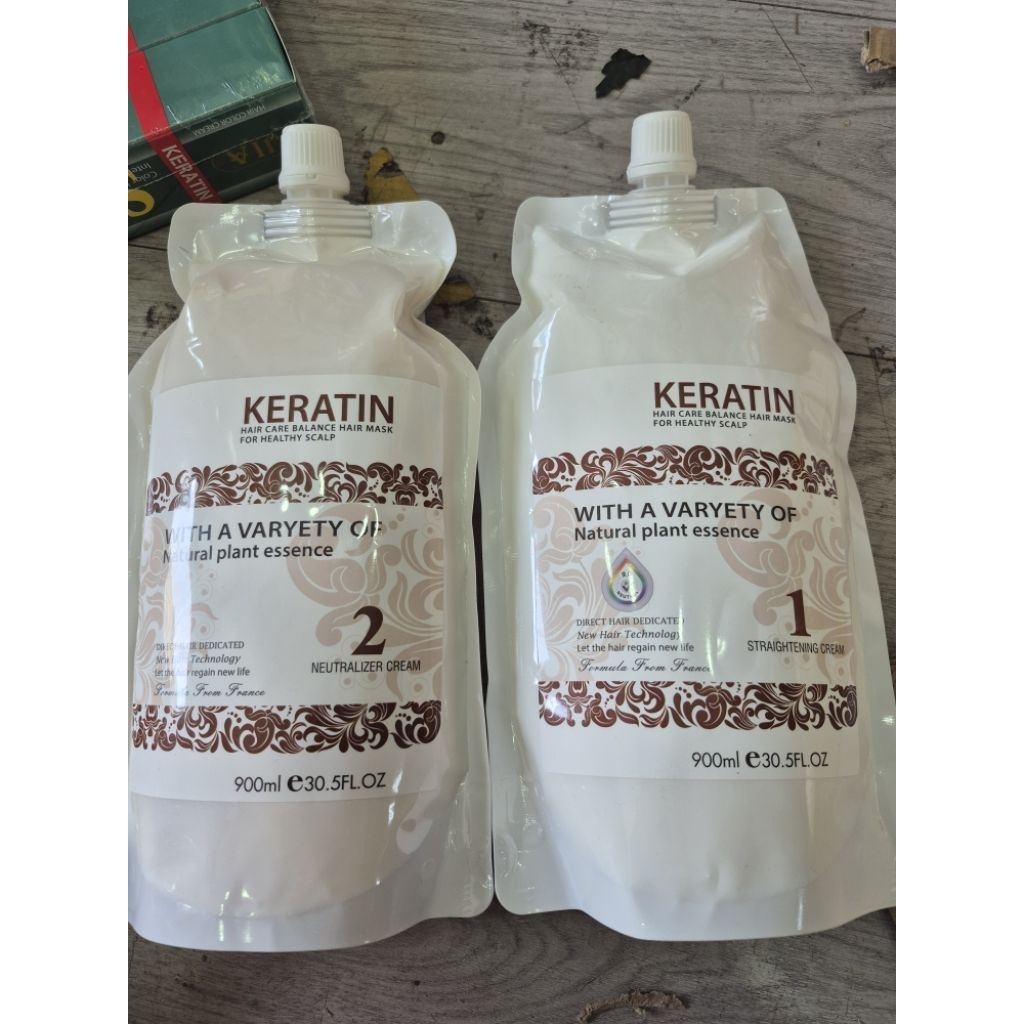 kem duỗi tóc keratin 1000ml ( mẫu mới )