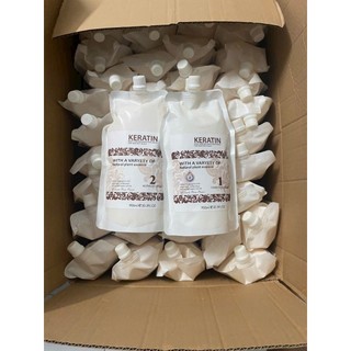 kem duỗi tóc keratin 1000ml ( mẫu mới )
