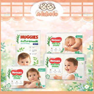 Huggies Naturemade PLATINUM Tã/ Bỉm Mềm Mịn, Khô Thoáng Chống Hăm Cho Bé - ADUHADO