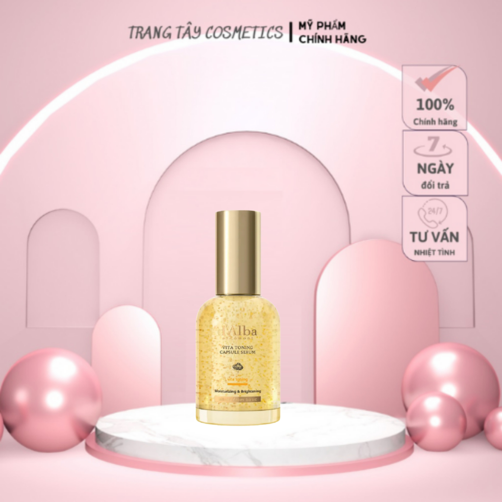 Serum viên nang dưỡng sáng da với Niacinamide 5% Vita Capsule Serum 5% Niacinamide 50ml (Bản nâng cấ