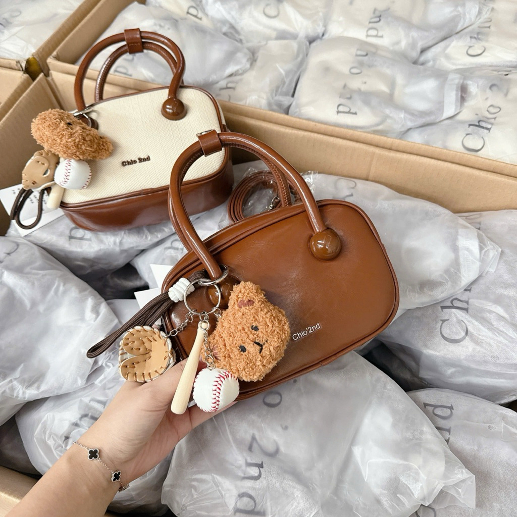 (𝐒𝐀̆̀𝐍 𝐒𝐇𝐈𝐏) Túi NỮ 𝐂𝐡𝐢𝐨'𝟐𝐧𝐝 𝑵𝑯𝑰𝑬̂̀𝑼 𝑴𝑨̂̃𝑼 kèm tag HÀNG QUẢNG CHÂU - túi nữ CHIO’2nd đeo vai đeo ché