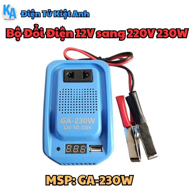 Bộ đổi điện 12V sang 220V 230W - GA-230W