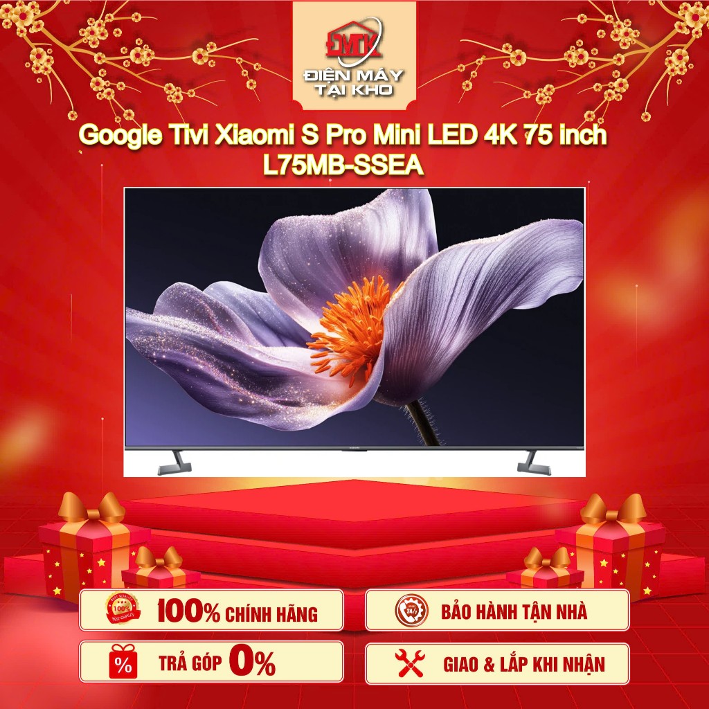 L75MB-SSEA - Google Tivi Xiaomi S Pro Mini LED 4K 75 inch L75MB-SSEA