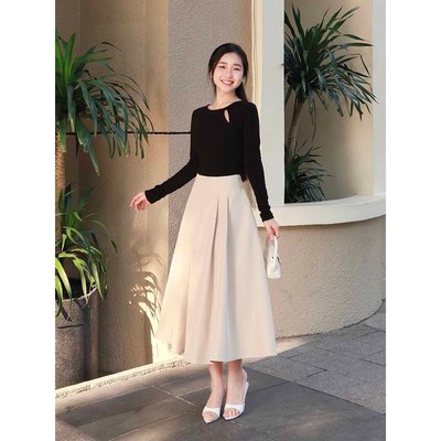 MARC FASHION Chân Váy  Xếp Ly Xòe - CBVD022621