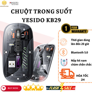 Chuột Không Dây Silent Yesido KB29  | Giảm 90% Tiếng Ồn | Kết Nối USB | Phù Hợp Cho PC/Laptop