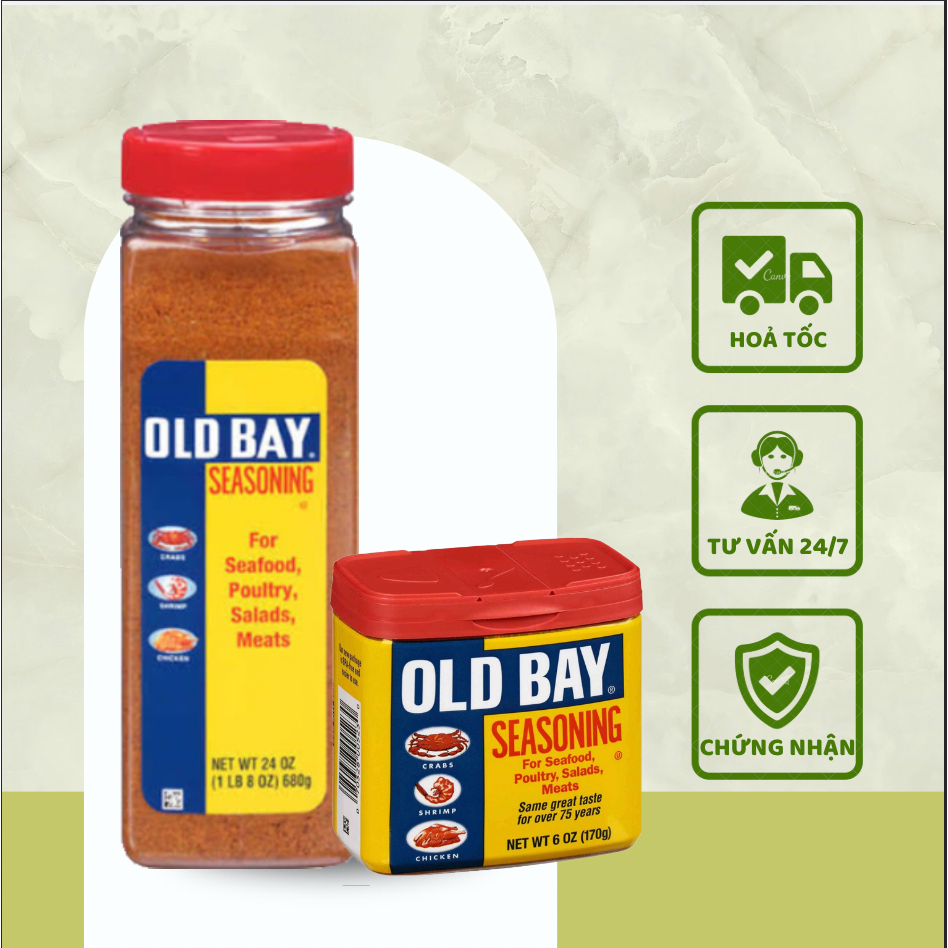 BỘT GIA VỊ CAJUN OLD BAY Classic Seafood Seasoning