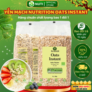 Yến Mạch Cán Vỡ / Dẹt Nutrition Oats Instant 500g – Giàu Chất Xơ, Ăn Kiêng, Gym, Eat Clean, Ăn Sáng
