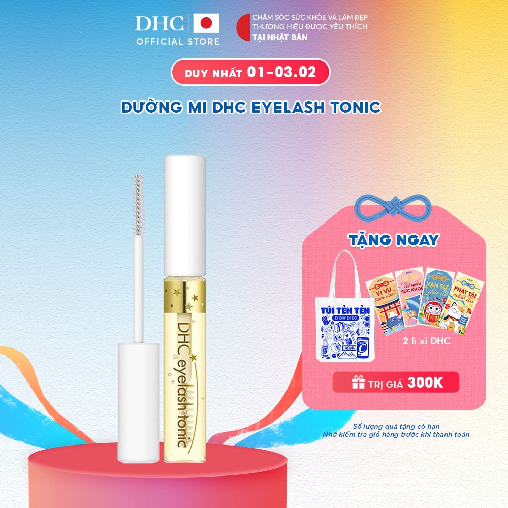 Tinh chất dưỡng mi DHC Eyelash (Tonic) giúp mi chắc khỏe, dày và ngăn ngừa mi gãy rụng 6.5ml