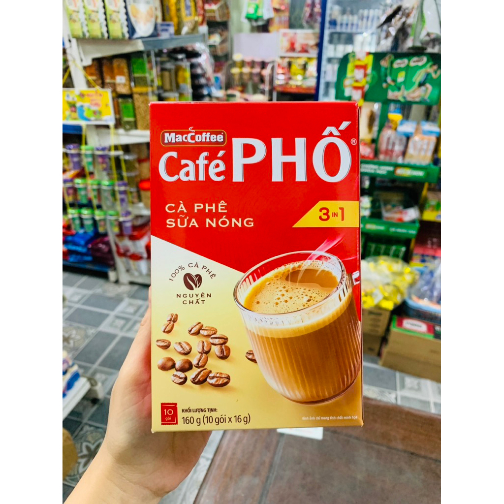 Cà phê Phố 3in1-Cà Phê Sữa Nóng x160G