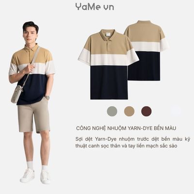 Áo Thun Cổ Polo Nam Tay Ngắn AirDry™ The Weekend 003 24766 |YaMe|